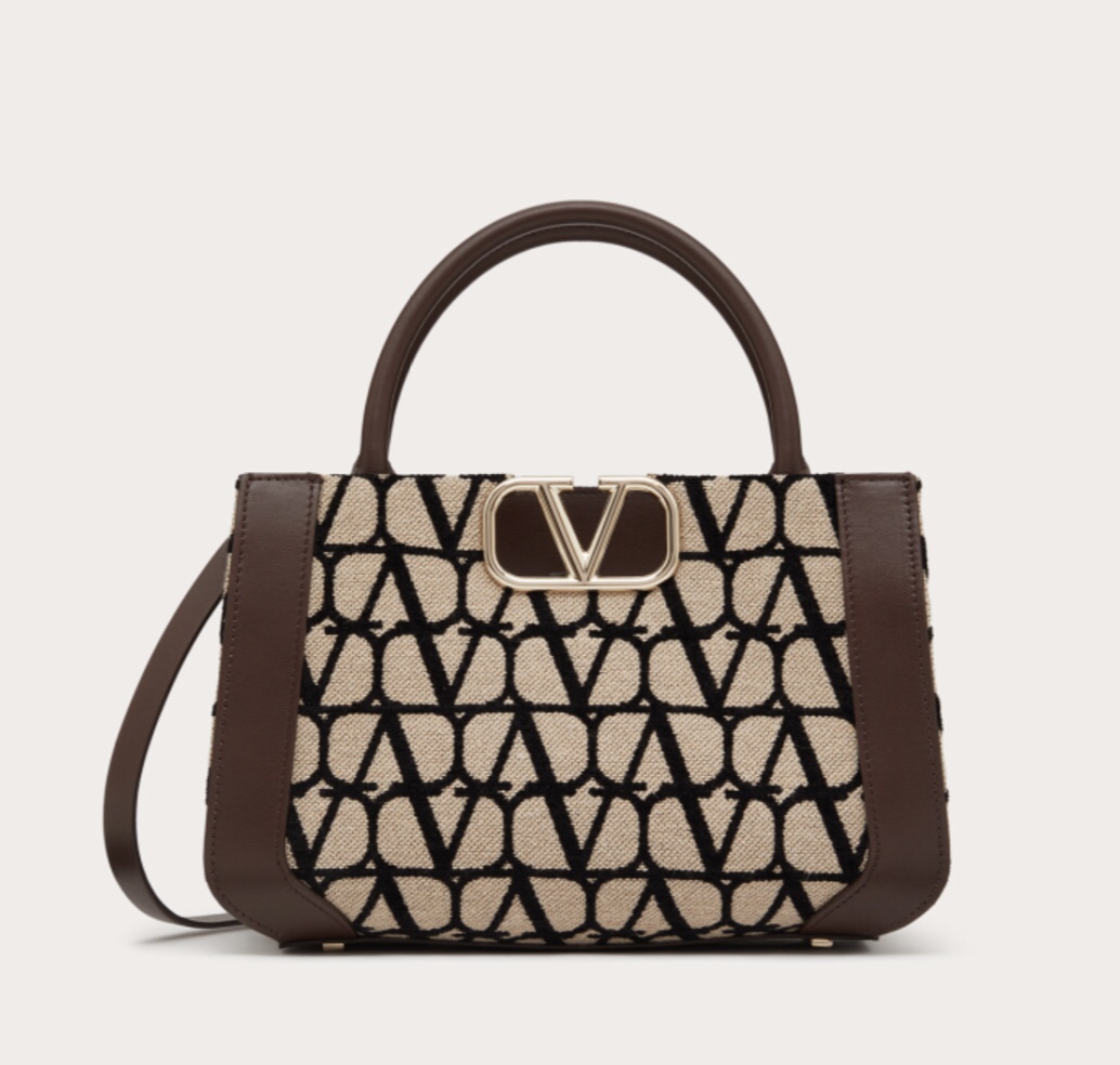 Valentino Garavani VLogo Signature Handbag in Toile Iconographe